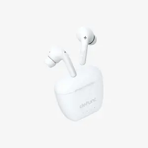 "Defunc" ausinės "True Audio", integruotas mikrofonas, belaidės, "Bluetooth", baltos spalvos