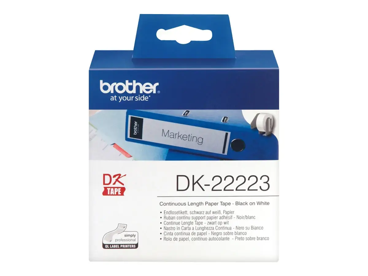 Brother DK-22223, baltas, DK, 50 mm x 30,48 m, 1 vnt.