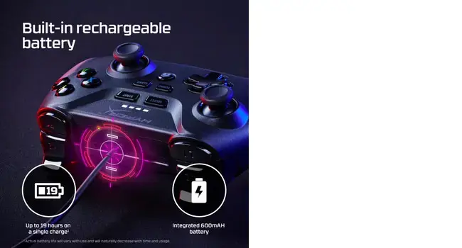 "HyperX Clutch" - belaidis žaidimų valdiklis (juodas) - Mobilus, kompiuteris