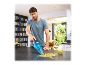 "Black & Decker" rankinis dulkių siurblys WDC215WA mėlynas, titano spalvos, be maišelio