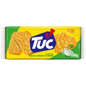 Sausainiai TUC, grietinės ir svogūnų skonio, 100 g