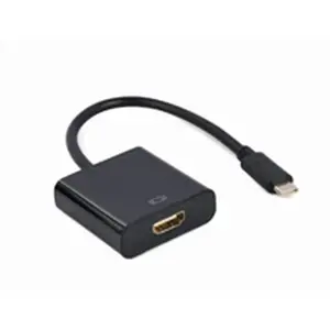 GEMBIRD USB Type-C į HDMI adapterio kabelis 4K60Hz 15cm juodas