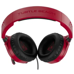 "Turtle Beach Recon 70" žaidimų ausinės, skirtos "Nintendo Switch", laidinės, žaidimų, 20 - 20000 Hz, 571,5 g, ausinės, juodos, raudonos spalvos