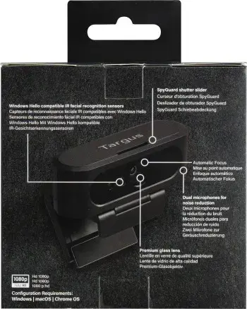 TARGUS® 2K WEBCAM WITH AUTO FOCUS