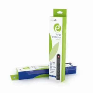 EnerGenie SPF5-C-5 viršįtampių apsauga 5 kintamosios srovės lizdai 250 V 1,5 m Juoda