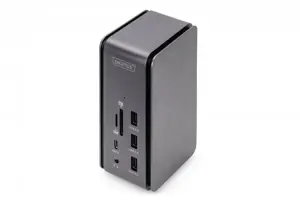 DIGITUS USB 4.0 prijungimo stotelė 14 in 1 2x Video 8K/30Hz 3x USB 10GHz