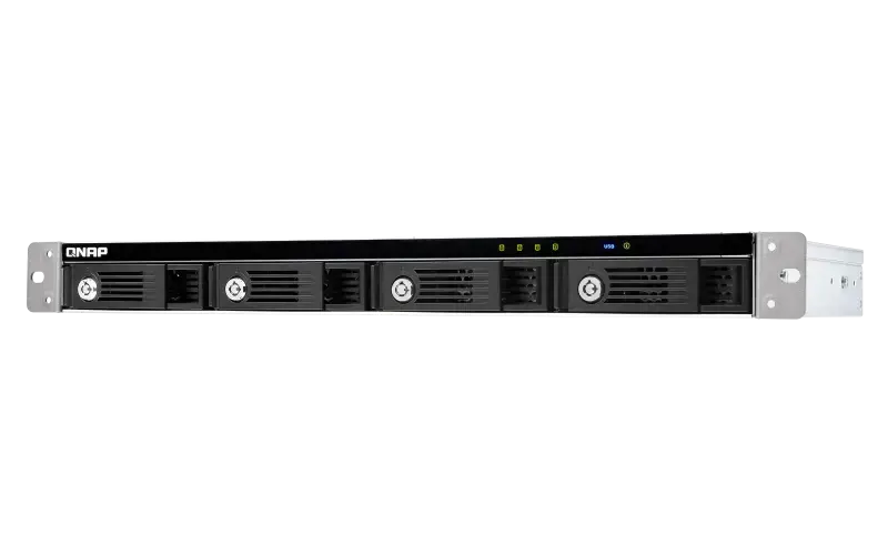 QNAP TR-004U, HDD/SSD korpusas, 2,5/3,5", "Serial ATA II", "Serial ATA III", 6 Gb/s, karšto keitimo, juodas, pilkas