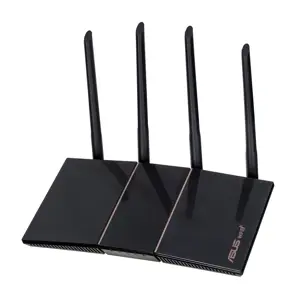 ASUS RT-AX57, "Wi-Fi 6" (802.11ax), dviejų dažnių (2,4 GHz / 5 GHz), Ethernet LAN, juodas, stalinis maršrutizatorius
