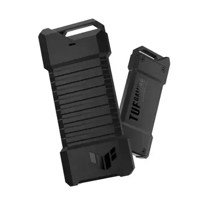 ASUS ESD-T1A/BLK/G/AS//, SSD korpusas, M.2, M.2, "PCI Express", "Serial ATA", 10 Gb/s, USB jungtis, juodas