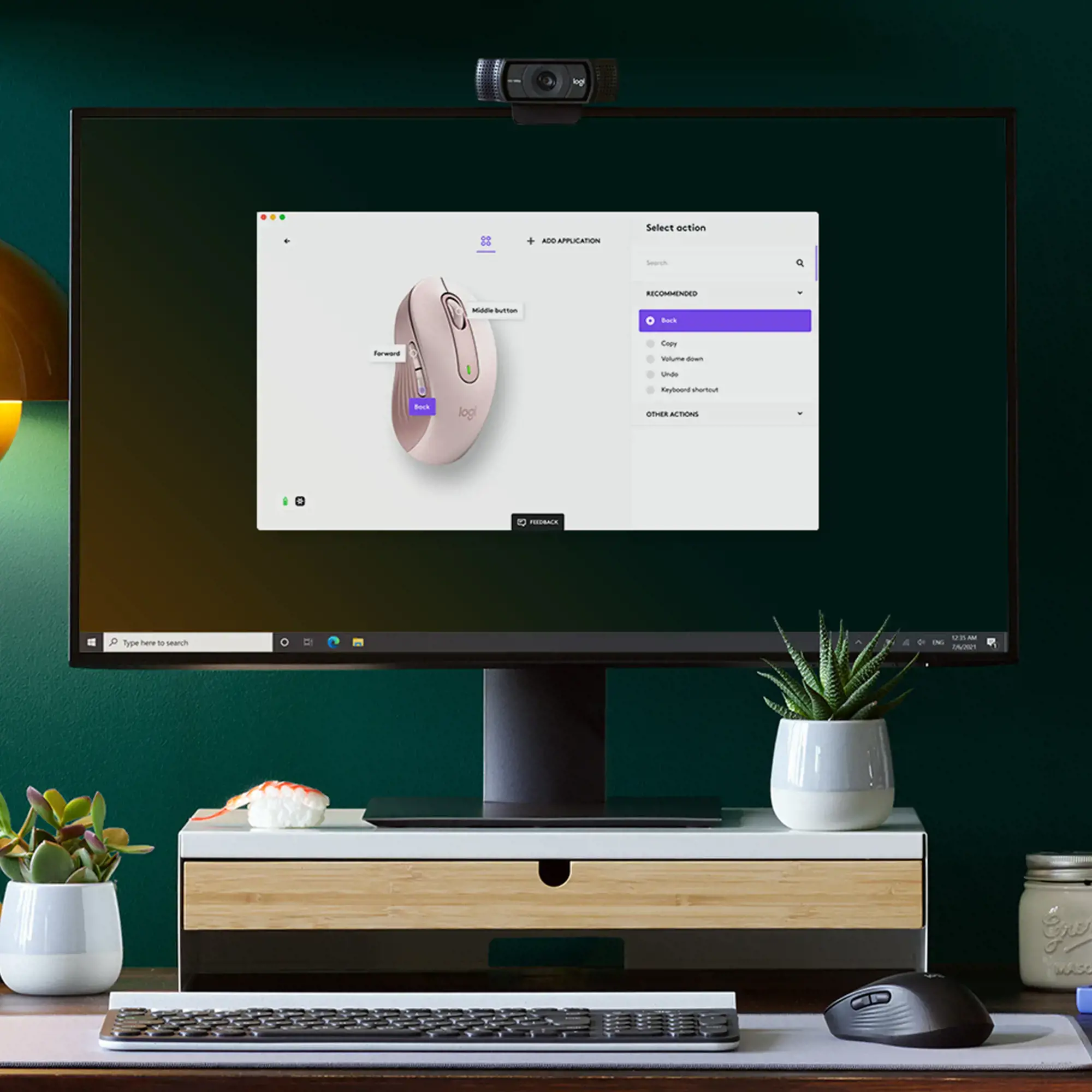LOGITECH M650 Signature "Bluetooth" pelė - ROSE