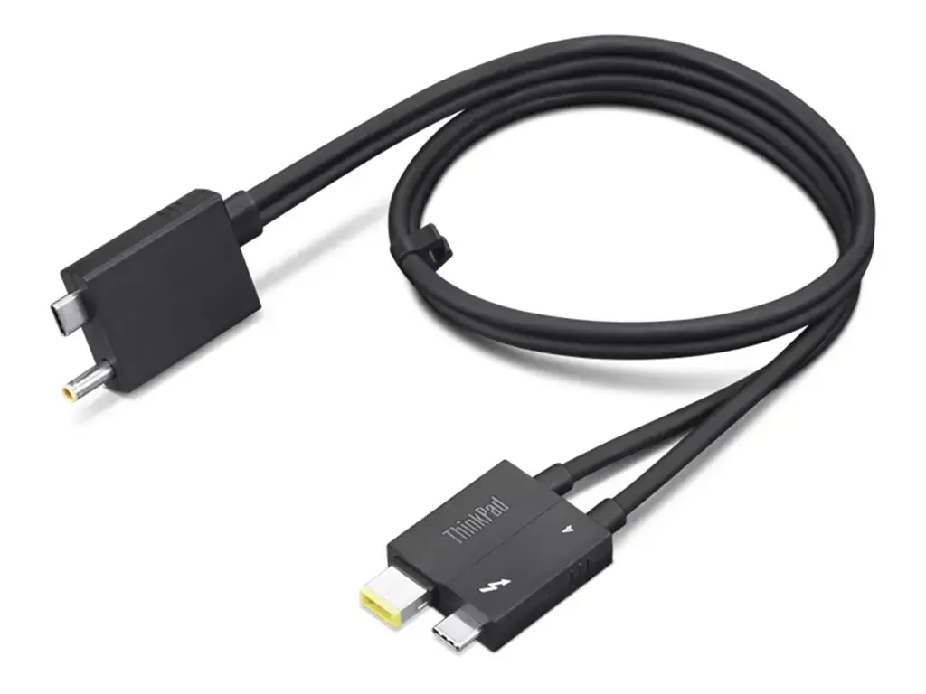 Lenovo 4X91K16970, vyriškas, vyriškas, 0,7 m, juodas, 40 Gbit/s, RoHS REACH UL62368