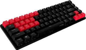 "HyperX" guminiai klavišų dangteliai, klaviatūros dangtelis, termoplastinis elastomeras (TPE), 1,4 mm, raudonos spalvos