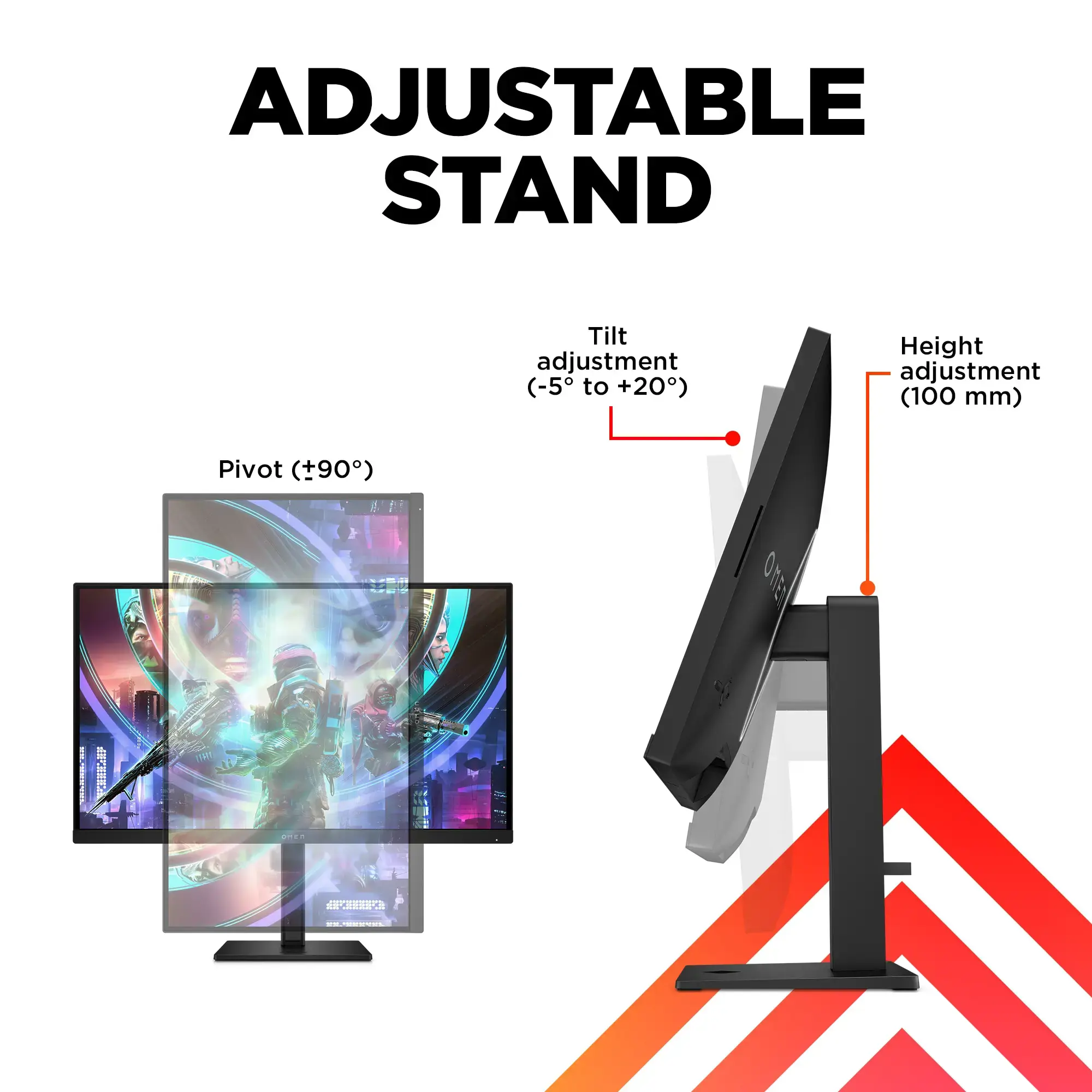 "HP OMEN by HP 27qs", 68,6 cm (27"), 2560 x 1440 taškų, "Quad HD", 1 ms, juodas