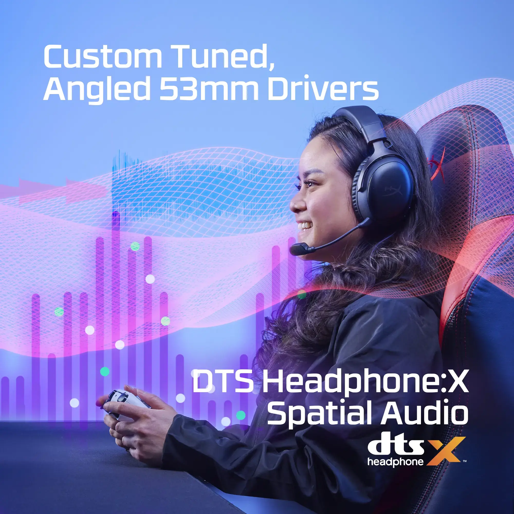 AUSINĖS HYPERX CLOUD III WRL/JUODA/RAUDONA 77Z46AA HYPERX