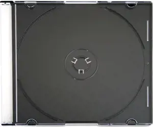 "Omega" CD dėklas Slim, juodas (56622)