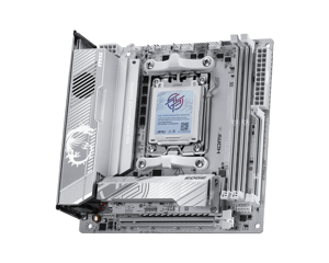 MSI MPG X870I EDGE TI EVO WIFI | Processor family AMD | Processor socket AM5 | DDR5 | Supported hard disk drive interfaces SATA, M.2 | Number of SATA connectors 2