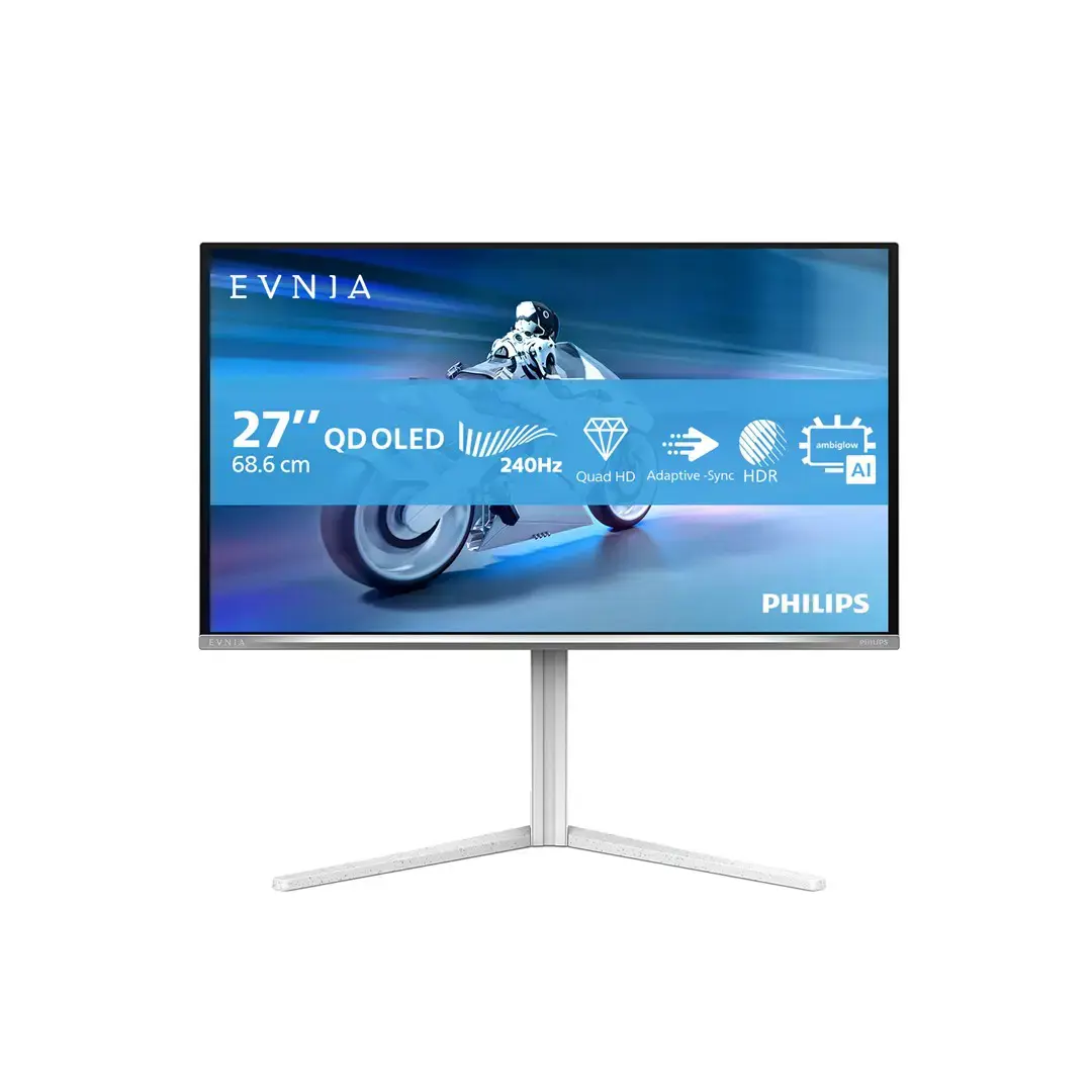 Philips 27M2N6501L/00 | 27 " | QD-OLED | 16:9 | 240 Hz | 0.03 ms | 2560 x 1440 pixels | 400 cd/m² | HDMI ports quantity 2 | White