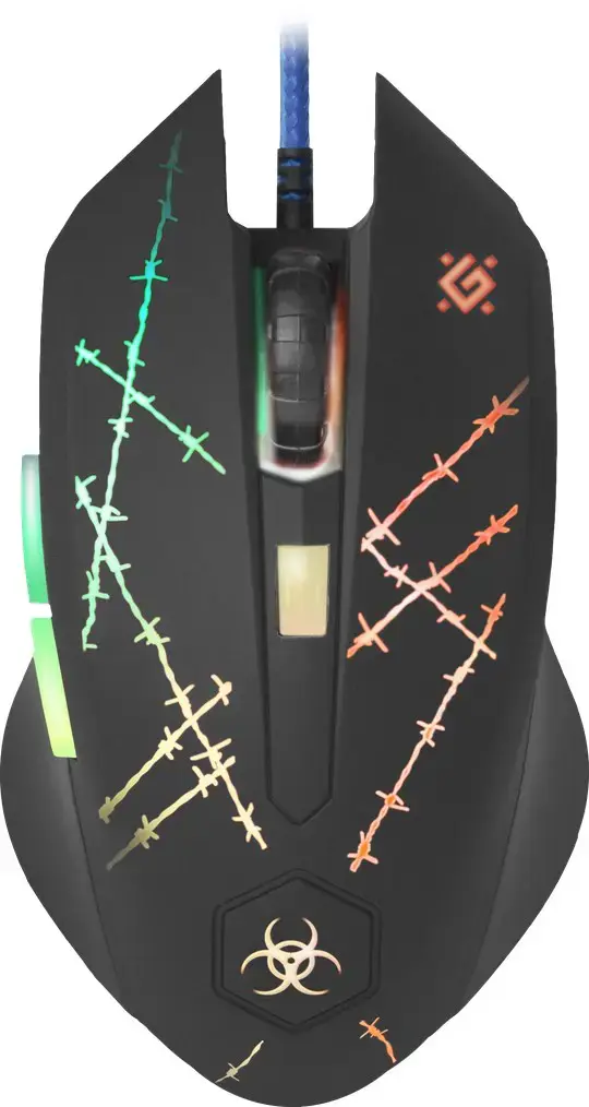 "Defender Forced GM-020L" pelė Ambidextrous USB Type-A Optical 3200 DPI