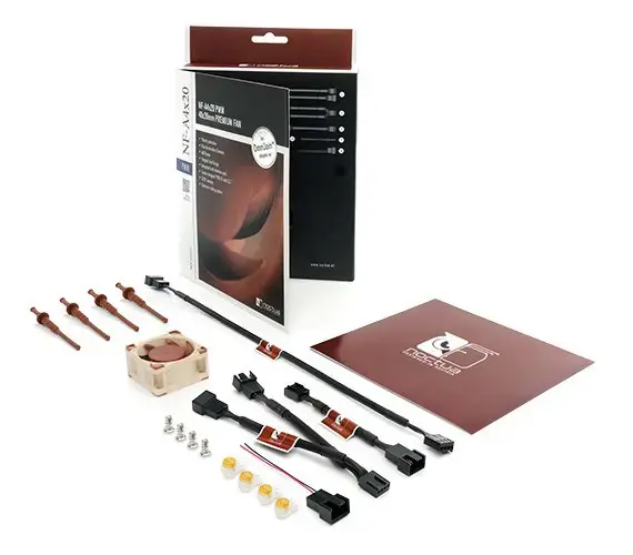 Noctua NF-A4x20 PWM kompiuterio korpuso ventiliatorius 4 cm, smėlio spalvos, rudas