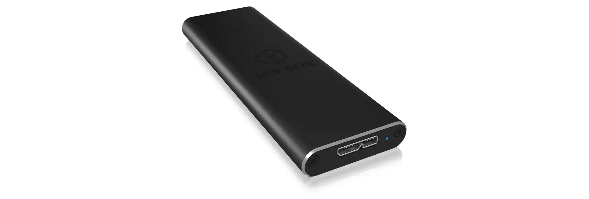 ICYBOX IB-183M2 IcyBox Išorinis korpusas M.2 SATA SSD, USB 3.0, juodas