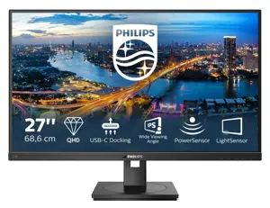 Monitorius Philips 276B1/00, 68.6 cm (27"), 2560 x 1440 pixels, Full HD, LED, 4 ms, Black