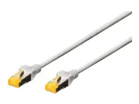 DIGITUS patchcable CAT6A 5,0m grey LSOH 4x2 AWG 26/7 twisted pair 2xRJ45 grey