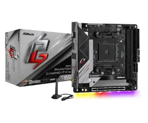 ASROCK B550 Phantom Gaming-ITX/ax mini ITX MB 3 kartos AMD AM4 lizdas DDR4 4733+ 4.0 x16 PCIe HDMI …