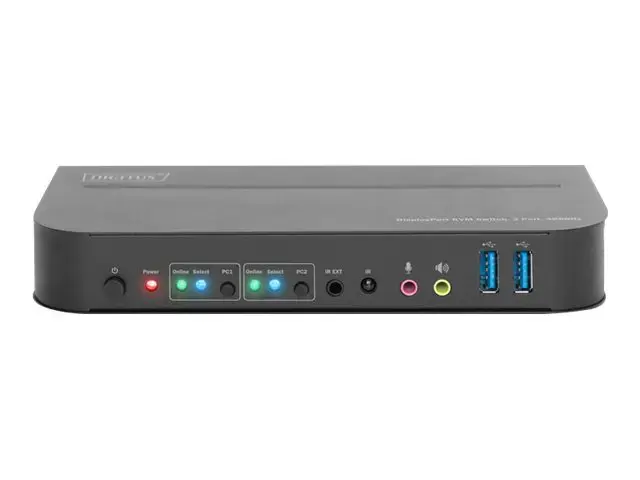 DIGITUS KVM perjungiklis 2x1 DP DP/HDMI OutUSB 4Kx2K60Hz