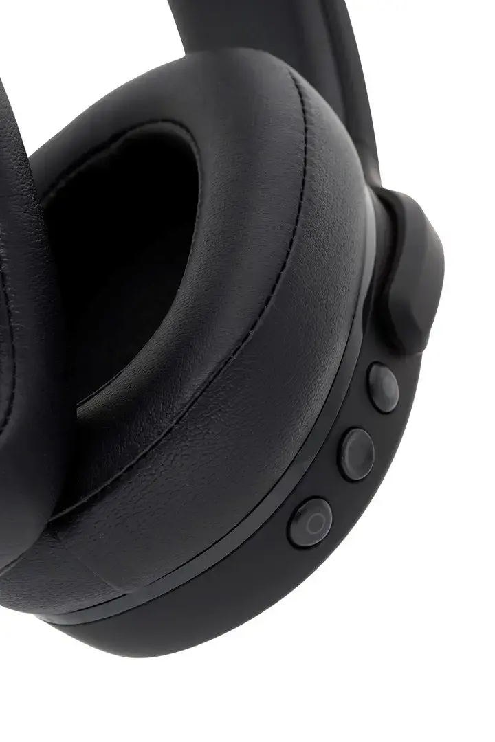 "Skullcandy" belaidės ausinės "Crusher Evo" su ausinėmis, galvos juosta, mikrofonu, tikra juoda spalva