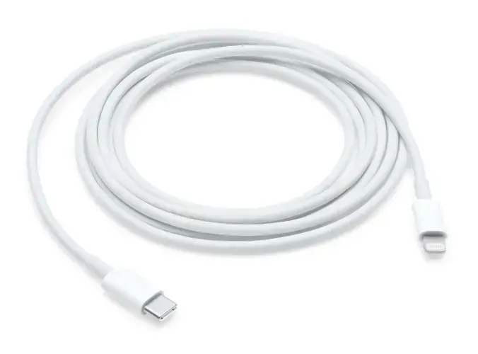 Apple USB-C Male į Lightning Male Kabelis 2m, Balta