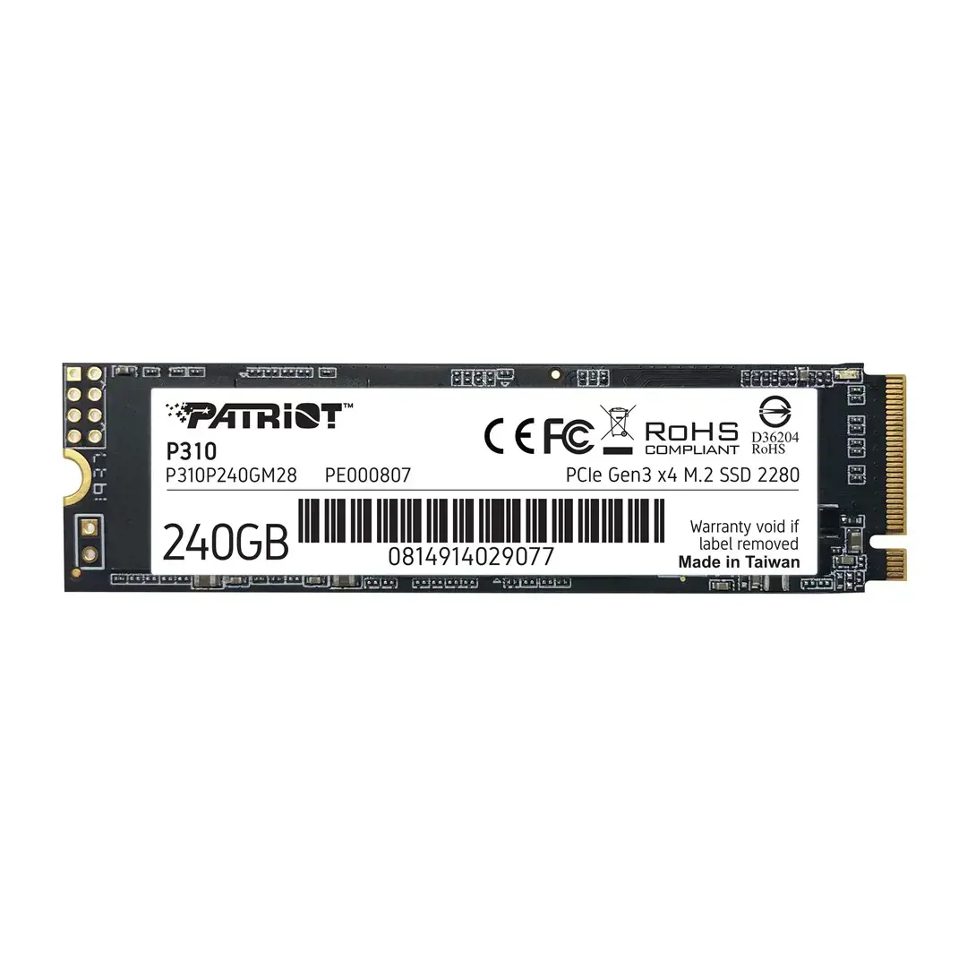 SSD diskas PATRIOT MEMORY P310P240GM28 240 GB, M.2 2280, PCIe 3.0 x4 (NVMe)