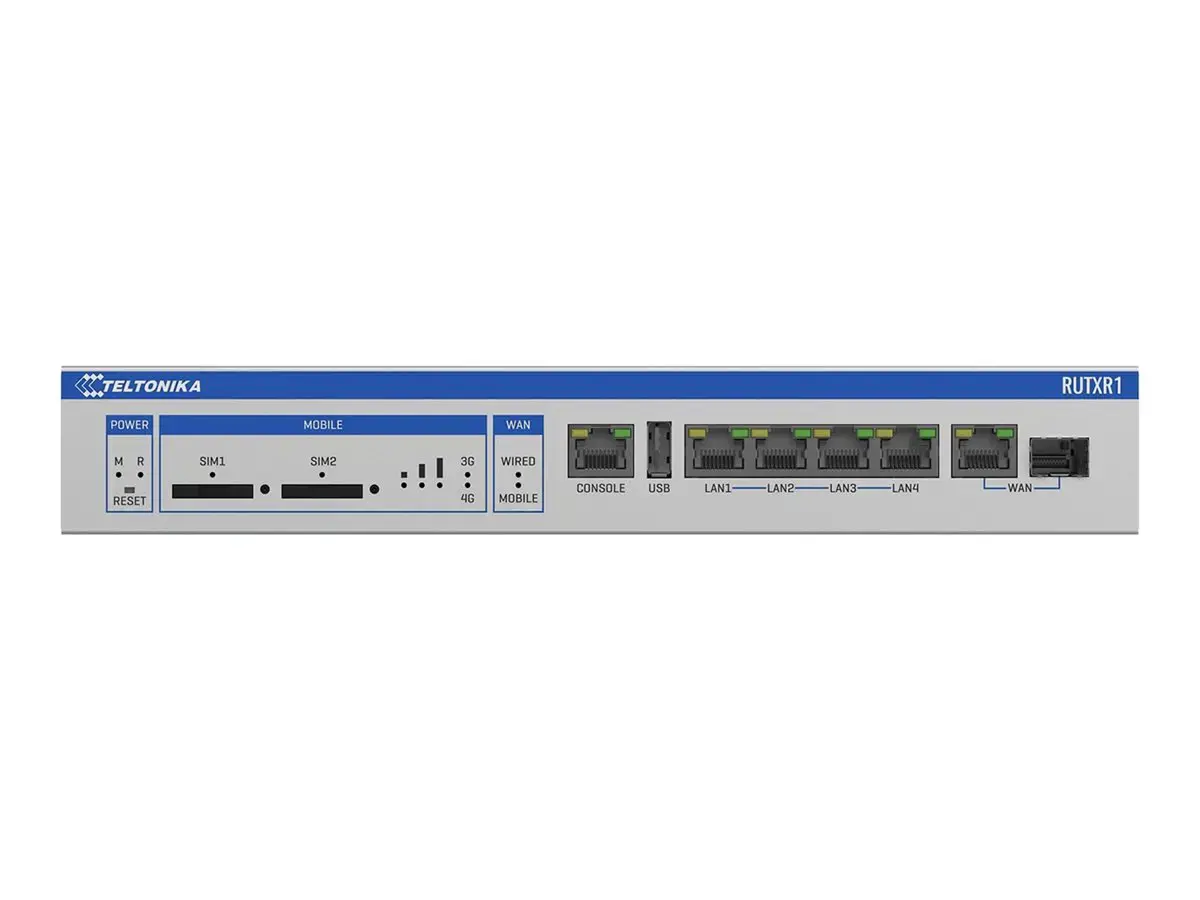 TELTONIKA RUTXR1 Enterprise Rack-mountable SFP/LTE Router