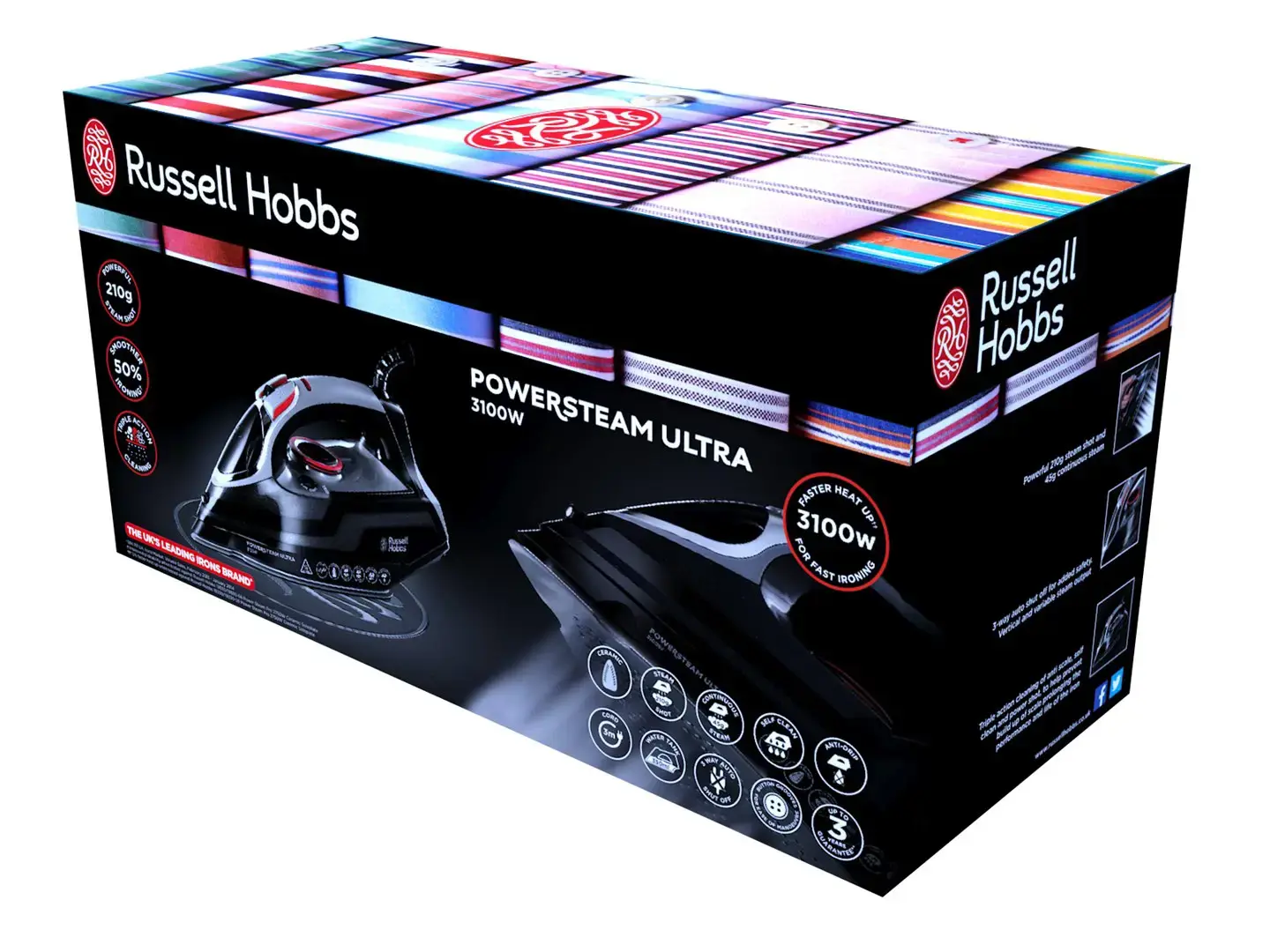 RUSSELL HOBBS ELEKTRINIS GARŲ LYGINTUVAS 3100W 20630-56