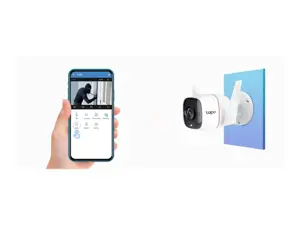 TP-Link Tapo Outdoor Security Wi-Fi Camera, IP security camera, Outdoor, Wired & Wireless, Amazon Alexa & Google Assistant, CE, Ceiling/wall