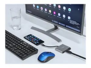 NATEC kelių prievadų Fowler USB-C pd. USB 3.0. HDMI 4K