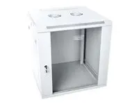 DIGITUS DN-W19 12U/600 DIGITUS sieninė spintelė 12U, 600x600 mm, pilka RAL 7035