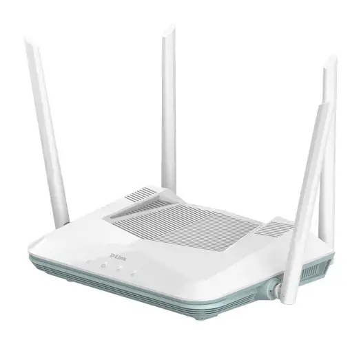 D-Link EAGLE PRO AI AX3200 išmanusis maršrutizatorius R32, "Wi-Fi 6" (802.11ax), dviejų dažnių (2,4 GHz / 5 GHz), Ethernet LAN, baltos spalvos, stalinis / biuro maršrutizatorius