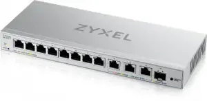 ZYXEL XGS1250-12 V2, 12-PORT GIGABIT WEBMANAGED DESKTOP SWITCH WITH 8 PORT 1G + 3-PORT MULTIGIG 1/2…