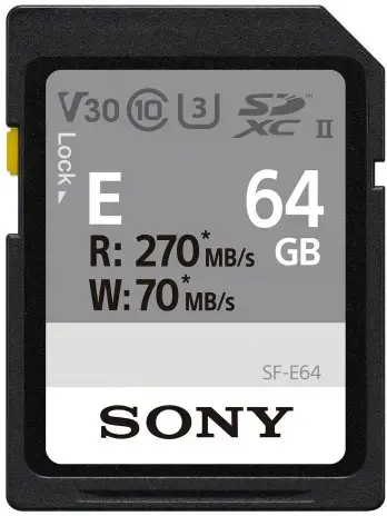 "Sony" atminties kortelė SDXC 64GB E UHS-II U3 V30