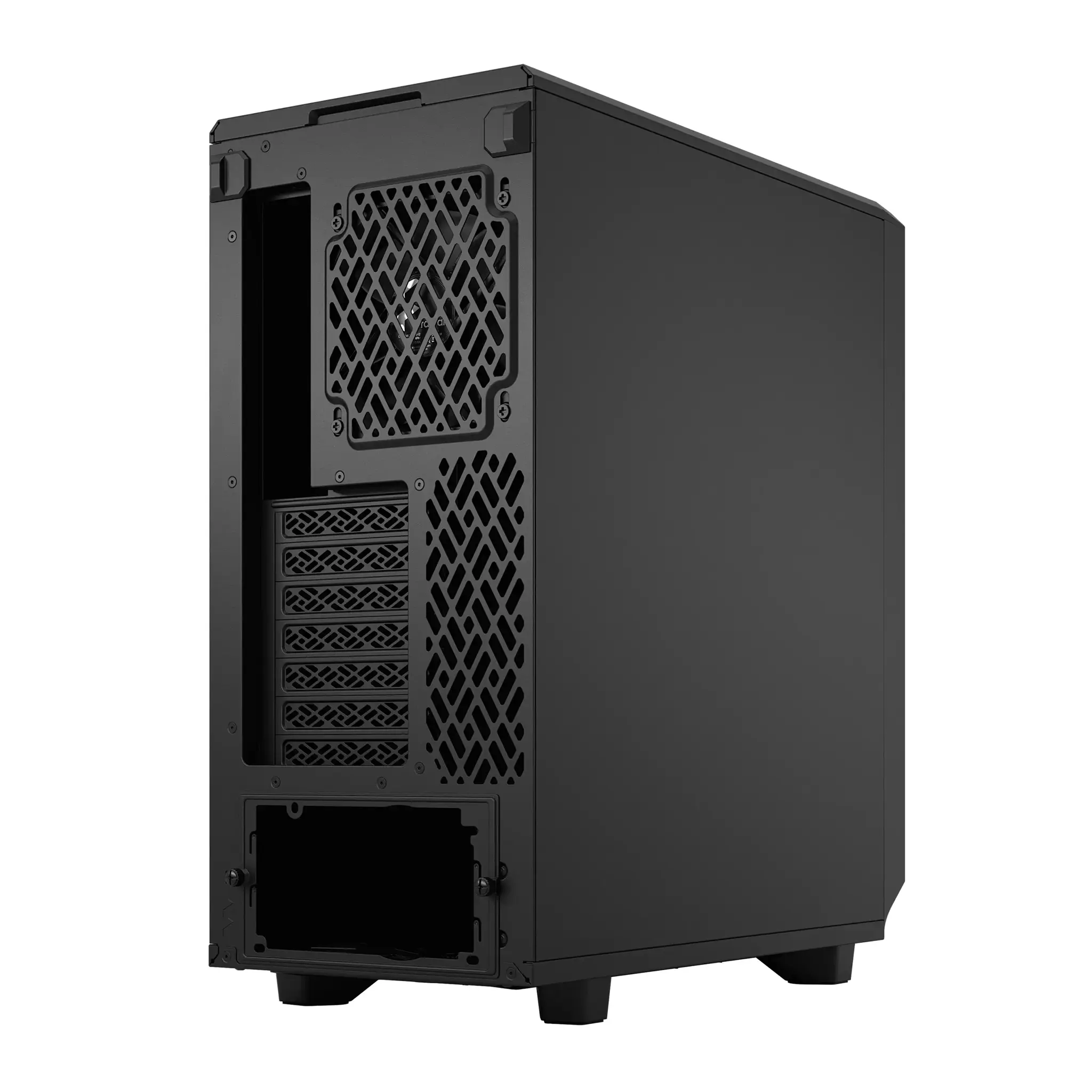 "Fractal Design Meshify 2 Compact", asmeninis kompiuteris, juodas, ATX, "micro ATX", Mini-ITX, plieninis, žaidimų, 16,9 cm