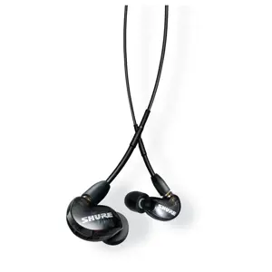"Shure SE215" ausinės, juodos spalvos