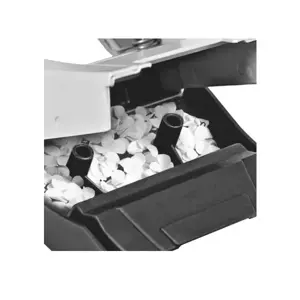 "Leitz NeXXt WOW" metalinė biuro skylmuša, 30 lapų, juoda, balta, metalinė, 3 mm, A4, A5, A6, Folio, JAV, 107 mm