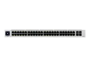 UBIQUITI USW-48-POE UniFi valdomas komutatorius gen2 32x Gigabit POE+ prievadai / 16x Gigabit POE prievadai / 4x SFP 1GB prievadai 32W vienam prievadui