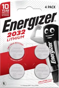 ENERGIZER BATTERY SPECIALIZED CR2032, 4 pieces, 3V, ECO