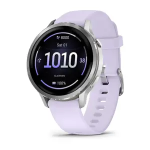 Garmin Venu 4 3.05 cm (1.2") AMOLED 41 mm Digital 390 x 390 pixels Touchscreen Silver Wi-Fi GPS (sa…