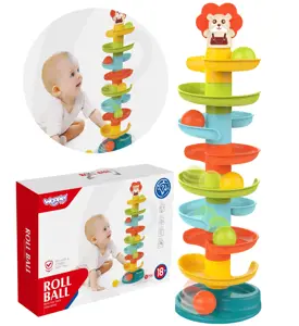 WOOPIE BABY kamuoliukų takelis Spiralinis rinkinys + 6 kamuoliukai