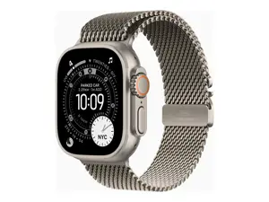 Apple Watch Ultra 3 GPS + Cellular 49mm Natural Titanium Case with Natural Titanium Milanese Loop -…