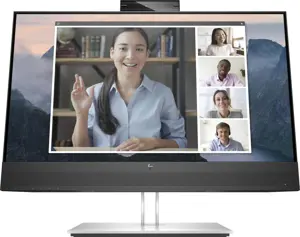 Monitorius HP E24mv G4, 60.5 cm (23.8"), 1920 x 1080 pixels, Full HD, 5 ms, Black, Silver