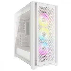 CORSAIR iCUE 5000D RGB Airflow Mid-Tower True White