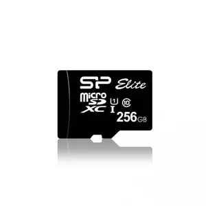 SILICONPOW SP256GBSTXBU1V10SP Silicon Power atminties kortelė Micro SDXC 256GB Class 10 Elite UHS-1 + adapteris
